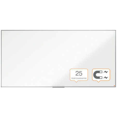 PIZARRA NOBO ESSENCE ACERO VITRIFICADO 240X120CM BLANCO