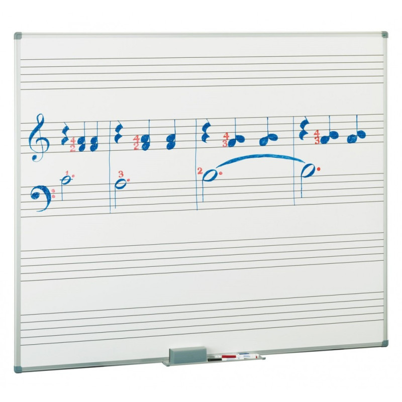 PIZARRA BLANCA PENTAGRAMA ESTRATIFICADA 122X244 CM FAIBO 11P-6