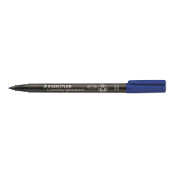 MARCD. PERMANENTE M 1MM AZUL LUMOCOLOR 317 STAEDTLER