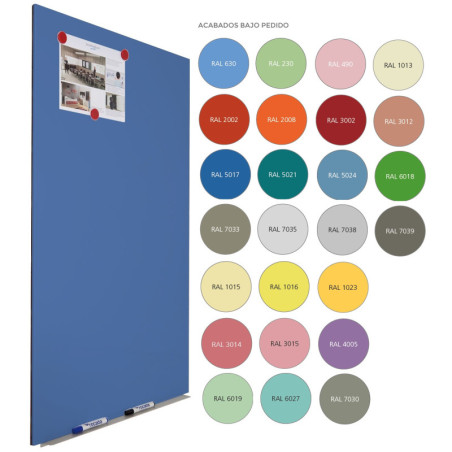 PIZARRA MODULAR SKIN WHITE BOARD® COLOR 75x115 CM RAL COLORES ROCADA