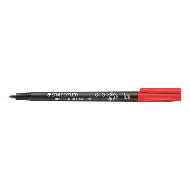MARCD. PERMANENTE M 1MM ROJO LUMOCOLOR 317 STAEDTLER