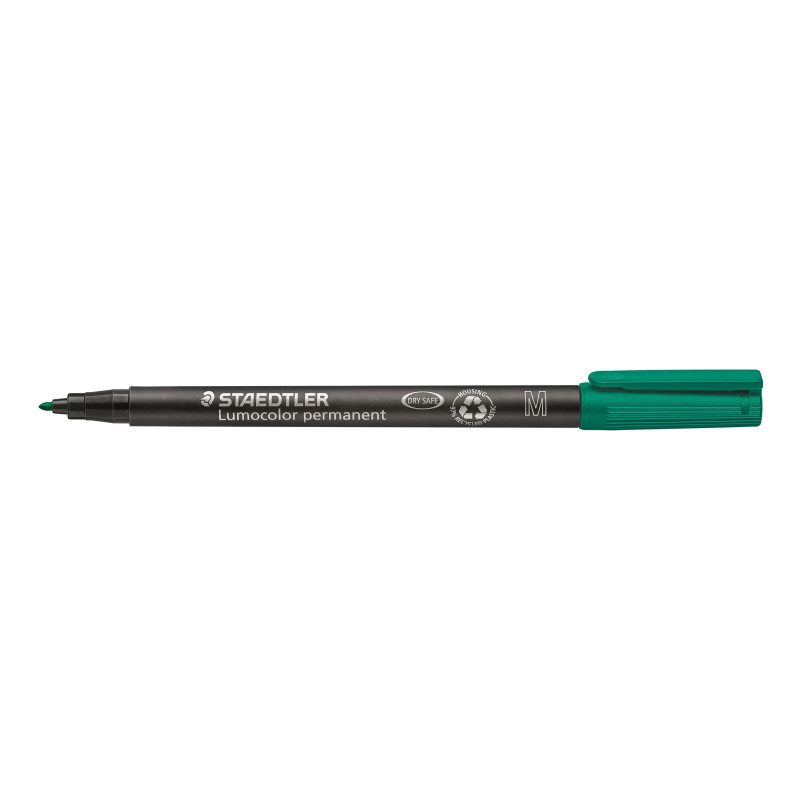 MARCD. PERMANENTE M 1MM VERDE LUMOCOLOR 317 STAEDTLER
