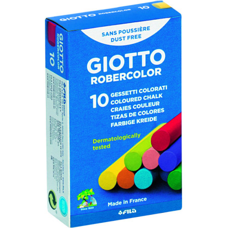 TIZA ROBERCOLOR COLORES SURT. CJ DE 10 GIOTTO