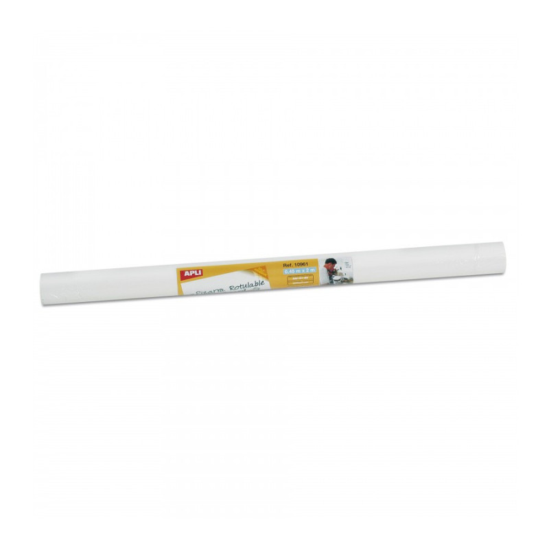 ROLLO ADHESIVO PIZARRA BLANCA 0,45X2M APLI