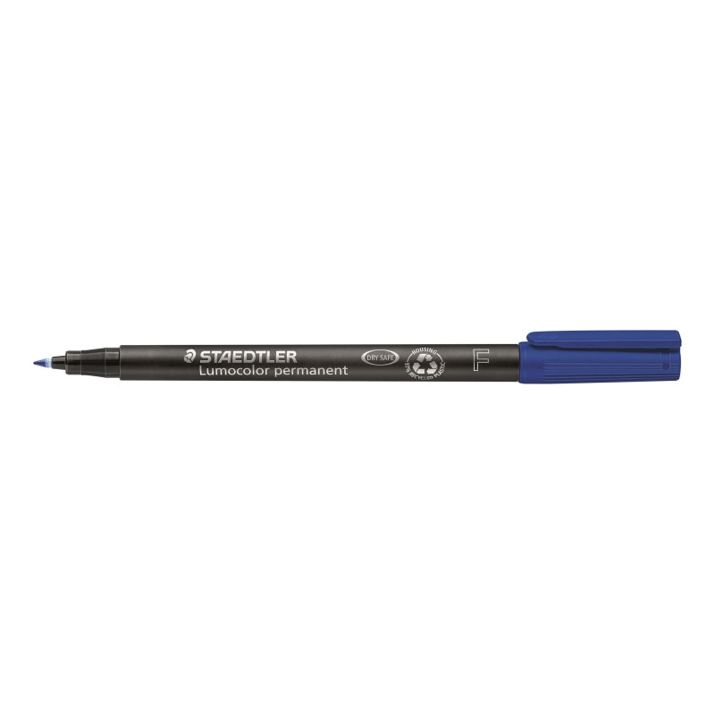 MARCD. PERMANENTE F 0,6MM AZUL LUMOCOLOR 318 STAEDTLER