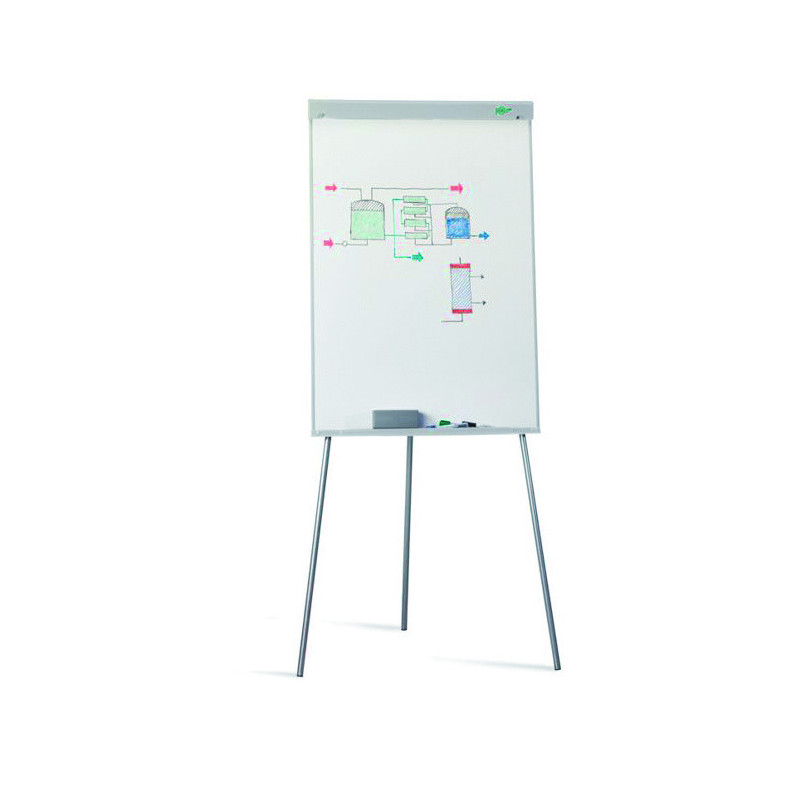 PIZARRA TRÍPODE CONVENCIÓN CON SISTEMA DE ESTABILIDAD MELAMINA 70 X 102 CM FAIBO