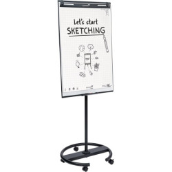 PIZARRA CABALLETE SKETCH EASY FLIPCHART MOBILE ROUND BASE LEGAMASTER