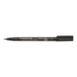 MARCD. PERMANENTE F 0,6MM NEGRO LUMOCOLOR 318 STAEDTLER