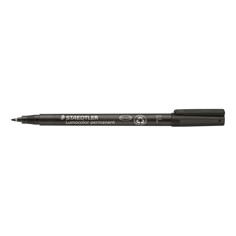 MARCD. PERMANENTE F 0,6MM NEGRO LUMOCOLOR 318 STAEDTLER