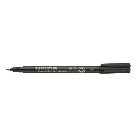 MARCD. PERMANENTE F 0,6MM NEGRO LUMOCOLOR 318 STAEDTLER