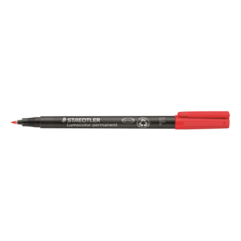 MARCD. PERMANENTE F 0,6MM ROJO LUMOCOLOR 318 STAEDTLER