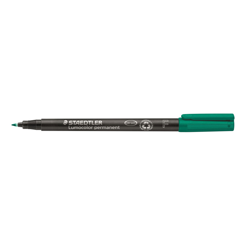 MARCD. PERMANENTE F 0,6MM VERDE LUMOCOLOR 318 STAEDTLER
