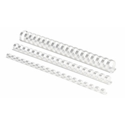CANUTILLO PLASTICO 22MM BLANCO CJ.50U FELLOWES