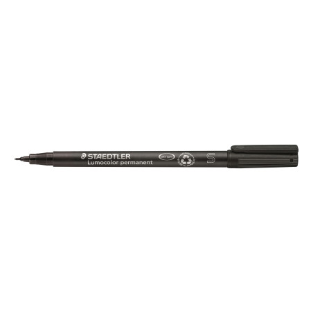 MARCD. PERMANENTE S 0,4MM NEGRO LUMOCOLOR 313 STAEDTLER