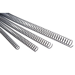 ESPIRAL METALICA 24MM NEGRAS (CJ.100) PASO 5:1 GBC