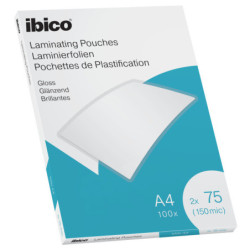 FUNDAS IBICO GLOSS A4 (216X303) 2X75 MIC (CAJA 100) ESSELTE