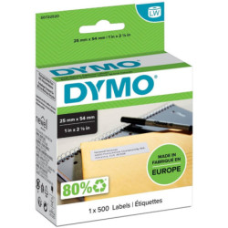 ETIQUETAS ROT. LABELWRITER 25 X 54 MM EN BLANCO DYMO
