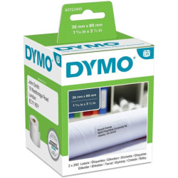 ETIQUETAS ROT. LABELWRITER 89 X 36 MM EN BLANCO DYMO