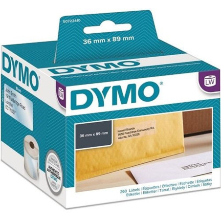 ETIQUETAS ROT. LABELWRITER 89 X 36 MM EN TRANSPARENTE DYMO