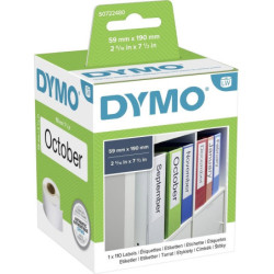 ETIQUETAS ROT. LABELWRITER 59 X 190 MM EN BLANCO PARA LOMO ARCHIVADOR DYMO