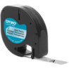 CINTA ROTULAR LETRATAG PLASTICO 12MMX4M NG/TRANS DYMO