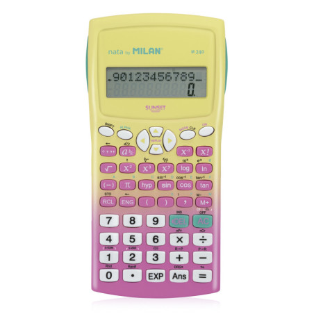 CALCULADORA CIENTÍFICA M240 SUNSET ROSA EN BLÍSTER MILAN