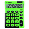 CALCULADORA DUO 10 DIGITOS BLISTER TECLAS GRANDES VERDE MILAN