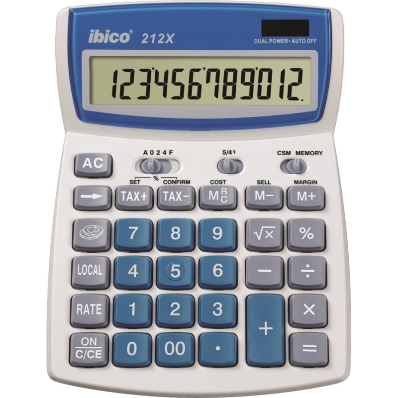CALCULADORA SOBREMESA 12 DÍGITOS 212X IBICO