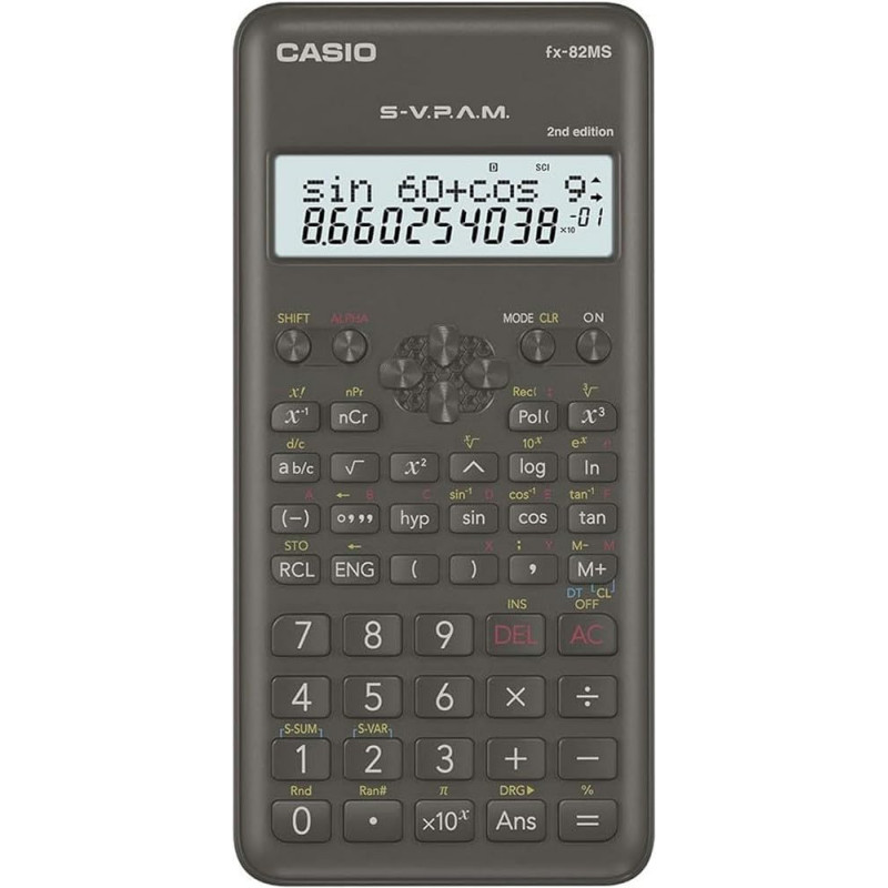 CALCULADORA CTF.CASIO 10+2 DIG. FX-82MS