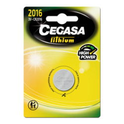 PILA CEGASA LITIO BOTON CR2016 3V BT BLISTER POESSA.