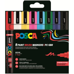 MARCD. POSCA PC-5BR 1 - 4 MM caja 8u. SURTIDO