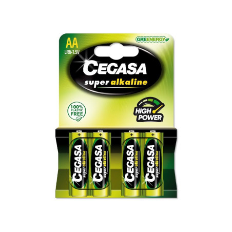 PILAS CEGASA SUPER ALCALINAS LR6 BLISTER 4u. POESSA