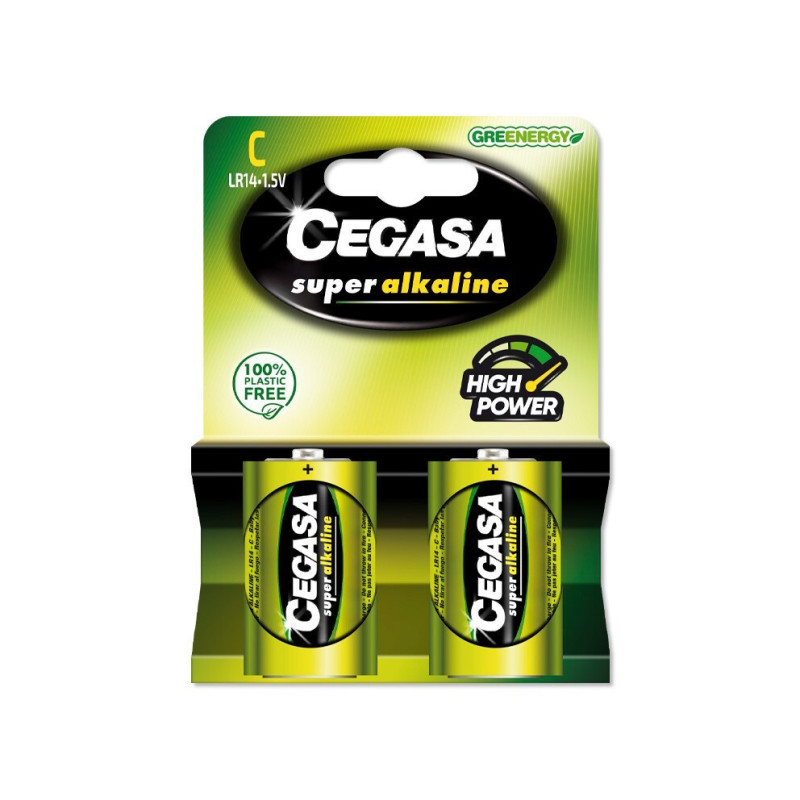 PILAS CEGASA SUPER ALCALINAS LR14 BLISTER 2u. POESSA