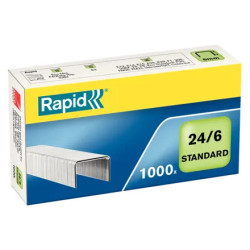 GRAPAS 24/6 CJ.1000 GALVANIZADAS RAPID