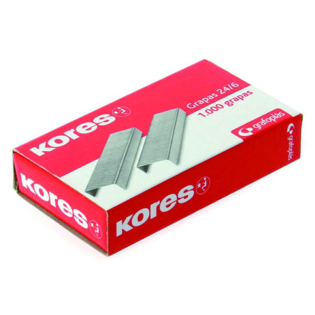 GRAPAS 24/6 CJ. 1000 GALVANIZADAS KORES 00000900