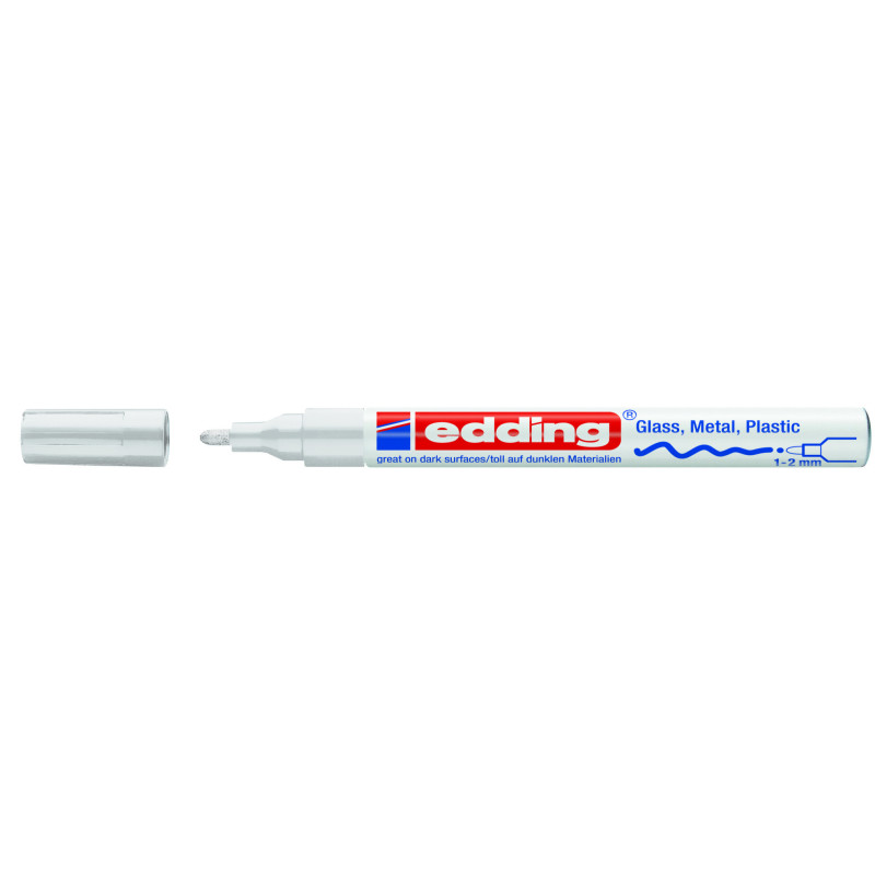 MARCD. EDDING 751 BLANCO 1-2MM TINTA OPACA