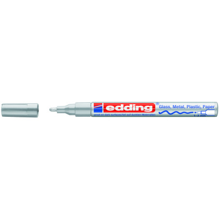 MARCD. EDDING 751 PLATA 1-2MM TINTA OPACA