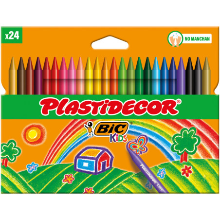 CERAS PLASTIDECOR COLORES 24U BIC 9203013