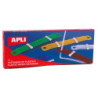 FASTENERS PLASTICO COLORES SURTIDOS 50U.APLI