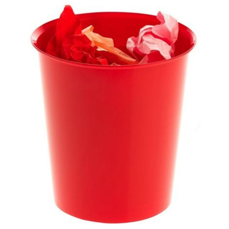 PAPELERA ARCHIVO 2000 DE 18 LITROS ROJO