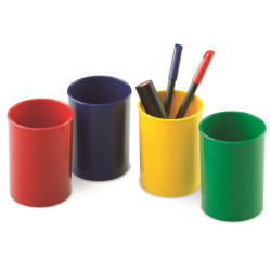 PORTALAPICES PLASTICO OPACO AMARILLO FAIBO 206-05