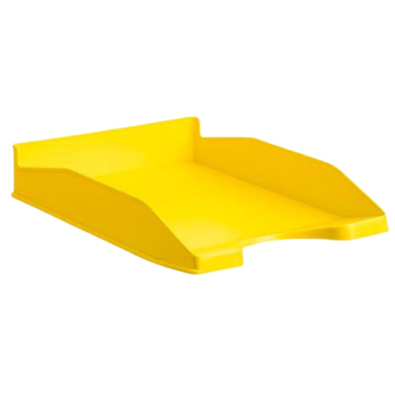 BANDEJA SOSTENIBLE ECOGREEN APILABLE 34.5 X 25.5 X 6 CM AMARILLO ARCHIVO 2000