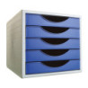 MODULO 5 CAJONES ARCHIVOTEC 4000 AZUL ARCHIVO 2000