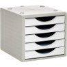 MODULO 5 CAJONES ECOGREEN ARCHIVOTEC GRIS CAJONES BLANCOS ARCHIVO 2000