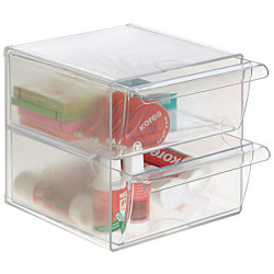 ARCHICUBO 2 CAJONES GRANDES CRISTAL ARCHIVO 2000