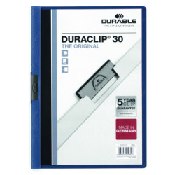 DOSSIER PINZA METAL A4 30H. AZ OSC DURACLIP DURABLE
