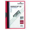 DOSSIER PINZA METAL A4 30H. ROJO DURACLIP DURABLE