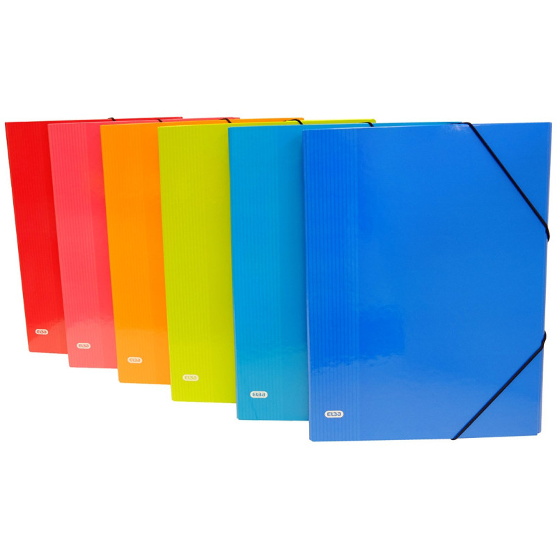CLASIFICADOR 12 DEPARTAMENTOS FOLIO PAPEL BRILLO COLORES SURTIDOS ELBA