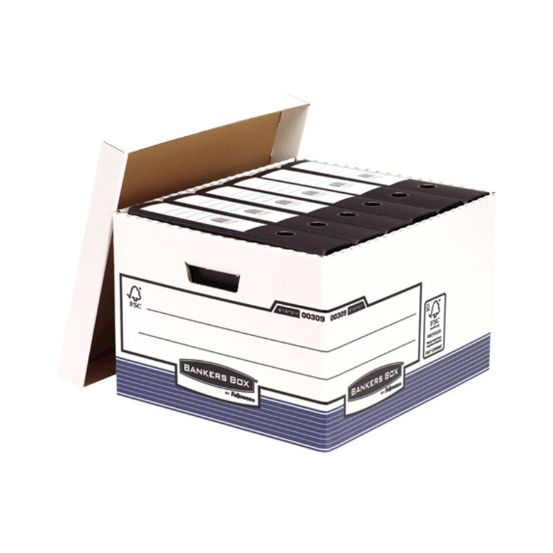 CONTENEDOR ARCHIVO PARA 4 CAJAS FOLIO CARTON RECICLADO BANKERS BOX FELLOWES