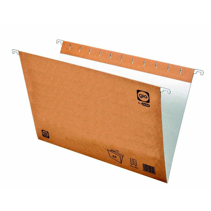 CARPETA COLGANTE KRAFT BICOLOR A4 240G VISOR SUP. RIGIDO GIO
